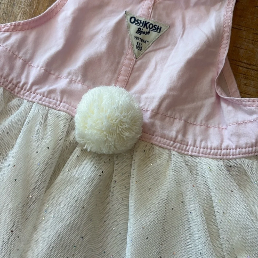 NWOT Oshkosh bunny overall dress 5t